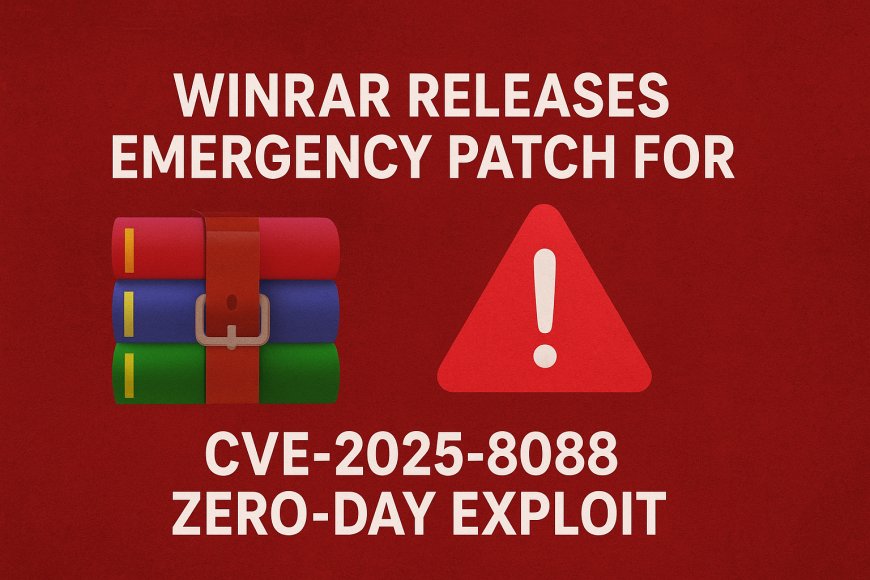 WinRAR Releases Emergency Patch for CVE-2025-8088 Zero-Day Exploit