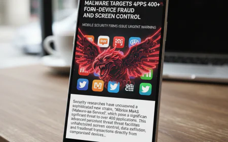New Albiriox MaaS Malware Targets 400+ Apps for On-Device Fraud and Screen Control