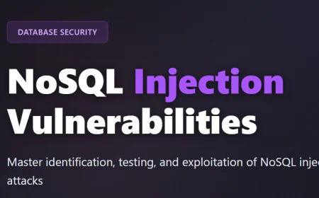 NoSQL Injection Vulnerabilities: A Complete Testing and Exploitation Guide