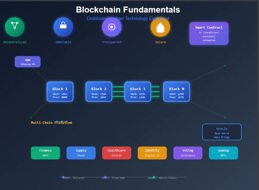 Blockchain Fundamentals: From Bitcoin to Smart Contracts and Beyond