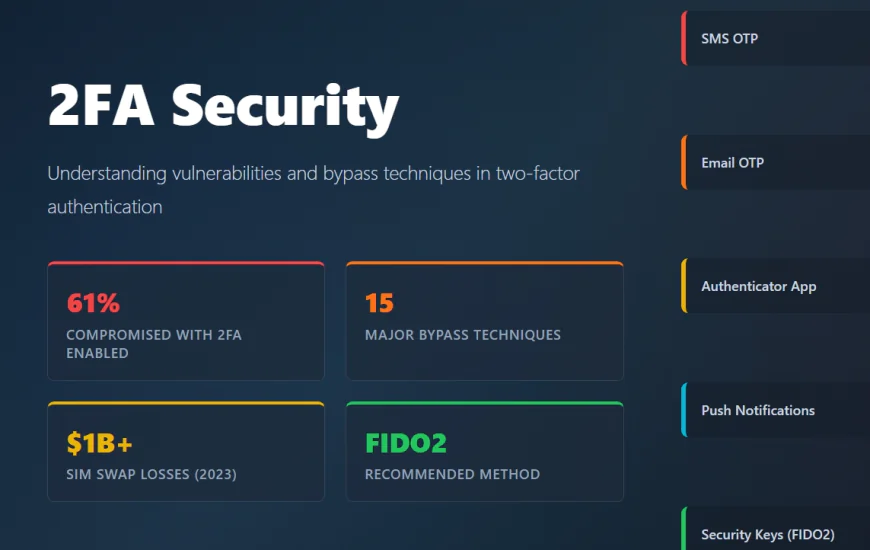 Two-Factor Authentication (2FA): Security Implications, Bypass Techniques, and Defense Strategies