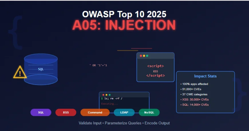 A05:2025 - Injection: The Persistent Threat That Continues to Plague Modern Applications