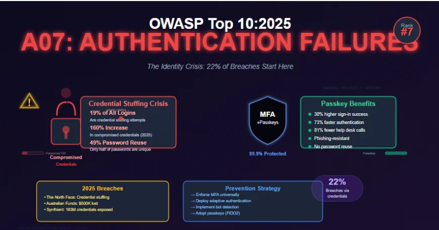 A07:2025 - Authentication Failures: The Identity Crisis Threatening Modern Applications