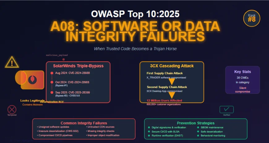 A08:2025 - Software or Data Integrity Failures: When Trusted Code Becomes a Trojan Horse